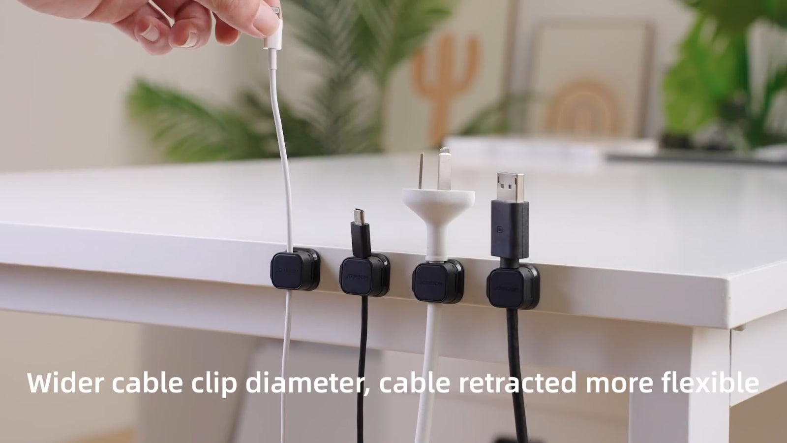 3Pcs Cable Organizer Magnetic Desktop Wire Clip Cord Holder Mobile Phone Cable