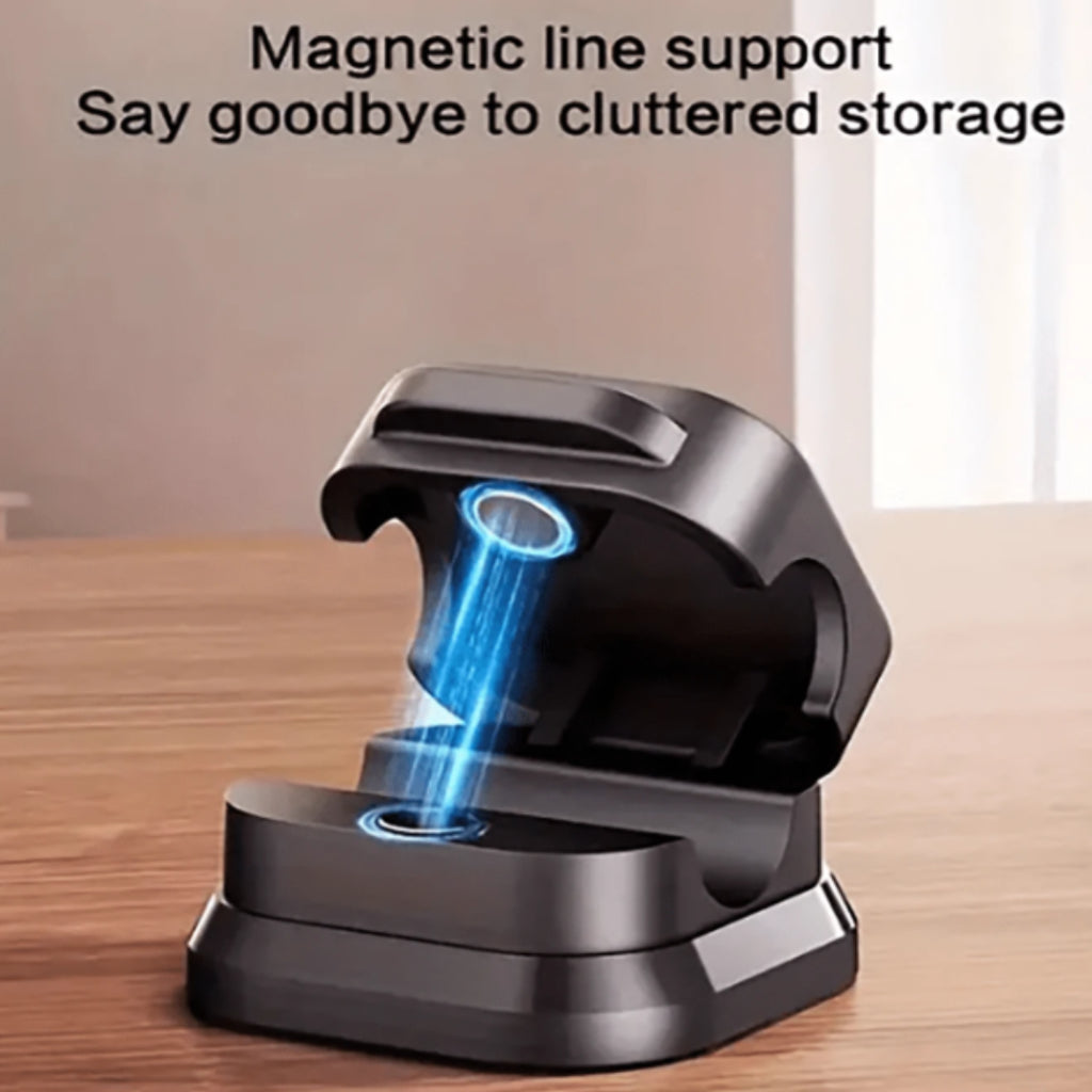 3Pcs Cable Organizer Magnetic Desktop Wire Clip Cord Holder Mobile Phone Cable