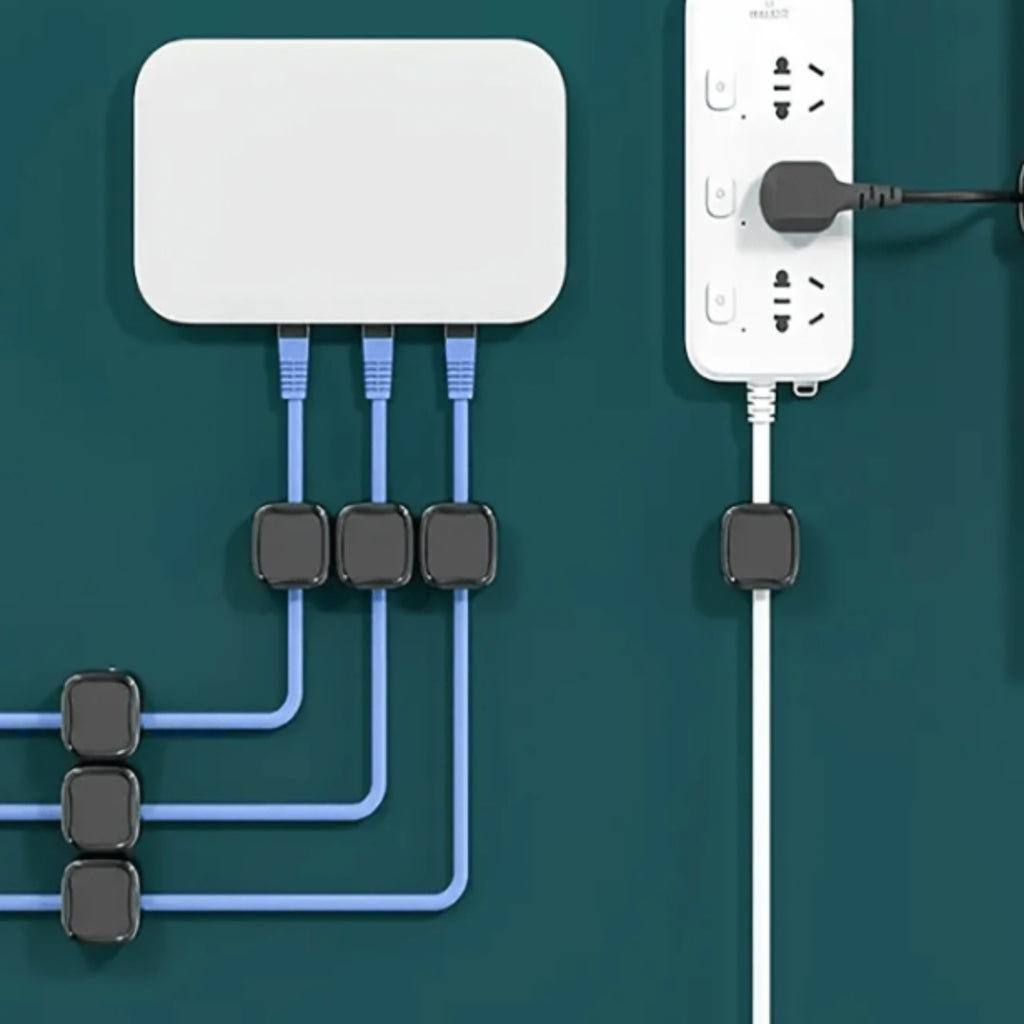 3Pcs Cable Organizer Magnetic Desktop Wire Clip Cord Holder Mobile Phone Cable