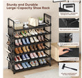 6 Tier Shoe Rack,Adjustabl