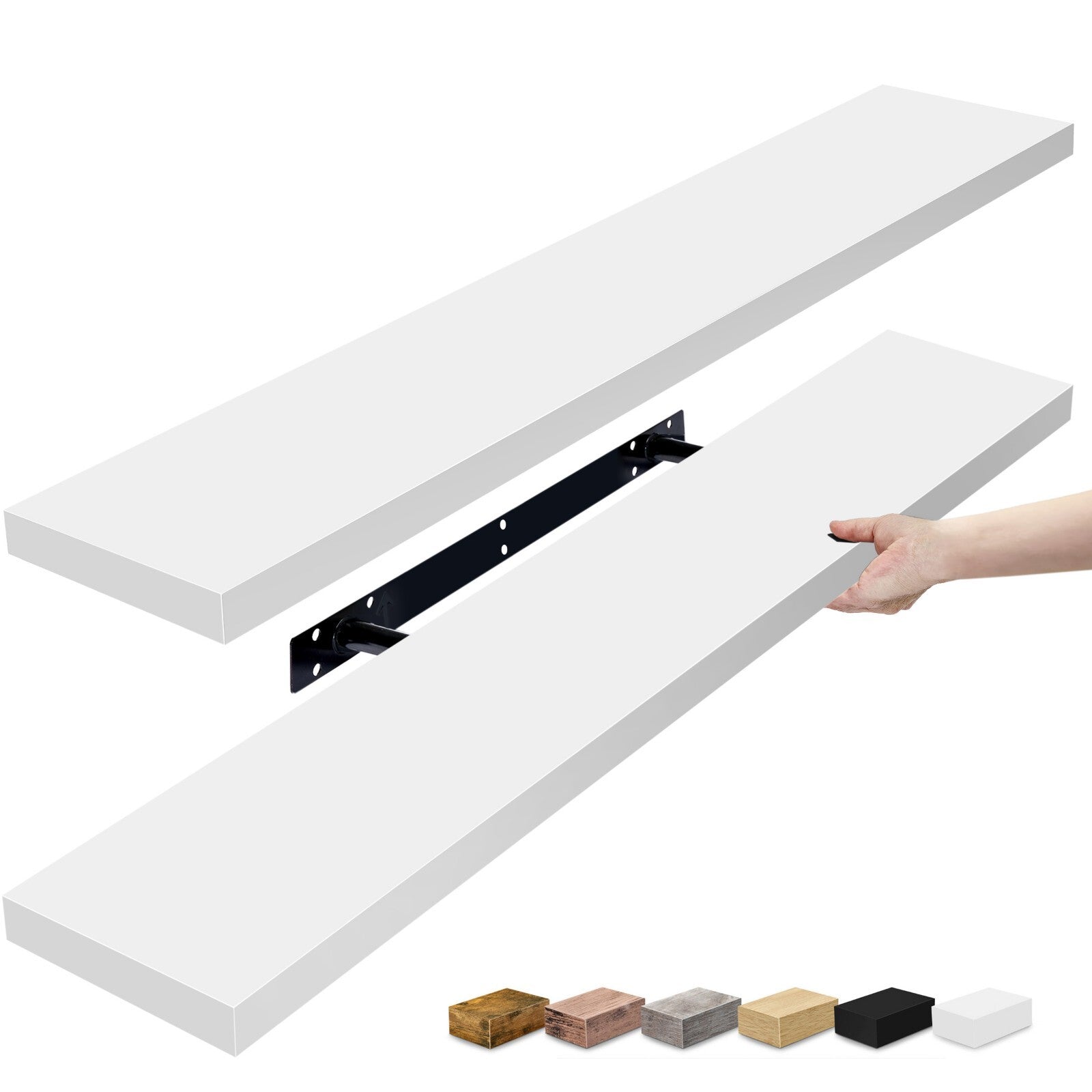 Sorbus Floating Shelves for Wall, 2 Pack (35 Inch) Long Wall-Mounted Shelves